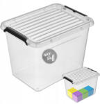 Cadro Műanyag Tartály Műanyag Tartályok fedéllel zárható doboz kicsi 2, 5l (Pojemnik plastikowy 2,5l z pokrywą NICESTUFF)