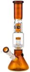 Black Leaf Bong Multi Level Percolator Amber 36cm