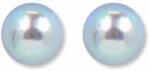 White & Black Igazgyöngy fehérarany fülbevaló - 8, 7mm - kék akoya (AU14067)