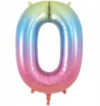 Amazon Nagy Fólia Lufi Születésnapra Szám 0 Színátmenetes 40CM