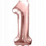 Amazon Nagy Fólia Lufi Születésnapra Party Szám 1 Rózsaszín 40cm