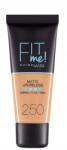 Maybelline Mattító Alapozó Agyaggal, Amely Csökkenti A Pórusokat Maybelline Fit Me 250 (3600531324896)