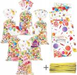 Amazon Tasakok Zacskók Cukorka Édességeknek Színes Mintás 27, 5x12, 5cm 60db