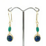  Azur-malachit fülbevaló