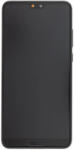 FOR_HUAWEI LCD kijelző + érintőegység + előlap Huawei P20 készülékhez fekete (2443058)