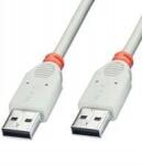 Lindy USB2.0 kábel A/a típus Lindy 31641, 3m fehér (31641)