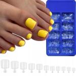 Isabellenails Műköröm Láb Műköröm Pedikűr Szett, 100 Db-os, Clear (By-Beauty)