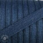  Pamut zsinór lapos 15 mm Denim blue