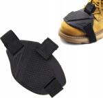  Cipővédő motorkerékpárhoz, fekete, strapabíró műanyag, univerzális