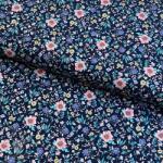  Pamutvászon Flowers Tara navy design B digital print