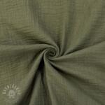  Dupla géz/muszlin dark moss green