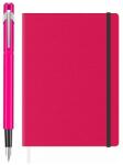 Caran d'Ache Set Stilou Caran D Ache 849 roz + Notes Velvet A5 cu elastic (PACHETPARKER52(5))
