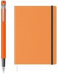 Caran d'Ache Set Stilou Caran D Ache 849 portocaliu + Notes Velvet A5 cu elastic (PACHETPARKER52(4))