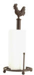 Clayre & Eef Suport rola hartie bucatarie fier maro Ø 18x43 cm (W40069)