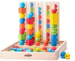 Woodyland Joc logic de reprodus cu margele din lemn, 55 piese, Woodyland (90469)