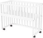 Hubners Patut copii din lemn co-sleeper Matei 94x46 cm alb (PCSHMAL)
