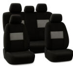  Dacia Duster (I, II) AlcantaraSport Prémium Univerzális Autó Üléshuzat - Sport Grey/Black (UV álló, AIRBAG SAFE, szitanyomható betét) (VA-UNIALCANTARAGREYDusterI-II)