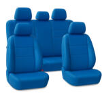 Honda City (IV, V) PrestigeLeather Prémium Univerzális Teljes Műbőr Autó Üléshuzat - Sport Blue (AIRBAG SAFE, UV-álló, választható varrásszín) (VA-UNIPRESTIGELEATHER-BLUECityIV-V)