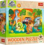 Trefl - Puzzle Meet the Dinosaurs wooden - 1 - 39 piese