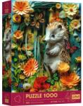 Trefl - Puzzle 3D efekt Paper Art Hedgehog - 1 000 piese