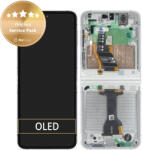 Samsung Galaxy Z Flip 7 FE F761B - Ecran LCD + Sticlă Tactilă + Ramă (White) - GH82-37734B Genuine Service Pack, White