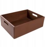 Creative Deco Fa doboz, barna, tároló, fogantyúkkal, 40x30x13 cm (X001K72C97)