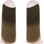  Szintetikus Haj Hosszabbítás Egyenes Felcsatolható Ombre Haj 46cm (248394109)