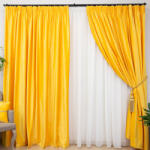 Hiko Draperie Hiko COMFY catifea galbena, cu rejansa, 1 bucata (100005163)