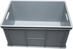 Hobbytools. ro Ladă depozitare din plastic etanșă Wibo Eurobox 600x400x320 mm gri, cu mânere (hobh 7703103)