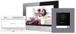 Hikvision Kit videointerfon IP Hikvision DS-KIS702, conexiune pe 2 fire, pentru o singura familie, componenta kit: post exterior DS-KD8003-IME2/Surface x 1buc, post interior DS-KH6320-WTE2 x 1buc, distribuitor 