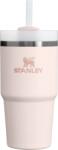 STANLEY Cană termică Quencher H2.0 2.0 cu pai, 600 ml, roz cuart (10-10826-303)