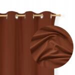 Tekstylier Kész Velúr Függöny Átvezetőkkel 140x250 Velvet vastag velúr Barna (Brązowa zasłona welurowa 140x250 przelotki)