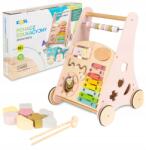 Coil Járássegítő Toló Játék Gyerekeknek Edukációs 2IN1 Fa Rózsaszín Coil (C0485)