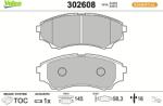 VALEO Set placute frana VALEO 302608 (302608)