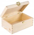Creative Deco Fa doboz, ékszerdoboz, zárható ajándéktartó, 21, 4x13, 8x10cm (X000R6A041)