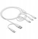 Akyga Kábelkészlet Usb A Usb C Usb Type-C Usb Micro B Lightning 1.2m (AK-USB-52)