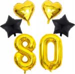 Amazon Nagy Lufik Születésnapi Party Szám 80 Arany 80cm