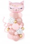 Party Deco Rózsaszín Macska Léggömb Cs bouquet 1. Születésnapra, Partyra