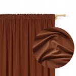 Tekstylier Velúr Függöny Szalagos béka alagút 140x250 Velvet vastag velúr Barna (Brązowa zasłona welurowa 140x250 na taśmie)