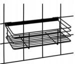 iDesign Jayce Kozmetikai Tároló Kosár 18x29x8 cm Fekete Fürdőszobai Szervező