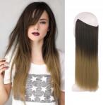  Szintetikus Haj Hosszabbítás Egyenes Felcsatolható Ombre Haj 46cm (234746150)