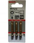 Bosch Bitkészlet Pz 3 MaxGrip TiN 49 mm 3 db (2 607 001 600)