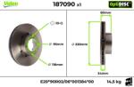 VALEO Disc frana VALEO OptiDISC 187090 (187090)