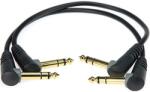 KLOTZ - JACK-JACK kábel, 0, 6 m Klotz aranyozott 6, 35-JACK3 pipa - 6, 35-JACK3 pipa csatlakozók, + PCB102 fekete kábel - hangszerdepo