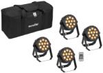 EUROLITE Set 4x LED PARty Spot Silent RGB/WW with Softbag