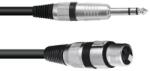 Omnitronic - Adapterkábel XLR(F)/Jack stereo 0, 9m bk - hangszerdepo