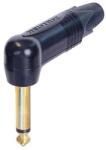 Neutrik - 6, 3-as monó jack dugó pipa alakú fekete ház aranyozott - hangszerdepo
