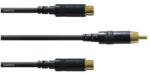 Cordial - CFY 0, 3 CEE REAN RCA (Papa) / 2 x RCA (Mama) arany 0, 3 m - hangszerdepo