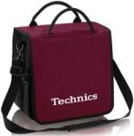 TECHNICS - BackBag lemezhordtáska, bordó/fehér - hangszerdepo