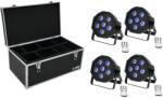EUROLITE Set 4x LED SLS-603 TCL UV Floor + Case TDV-1 - hangszerdepo